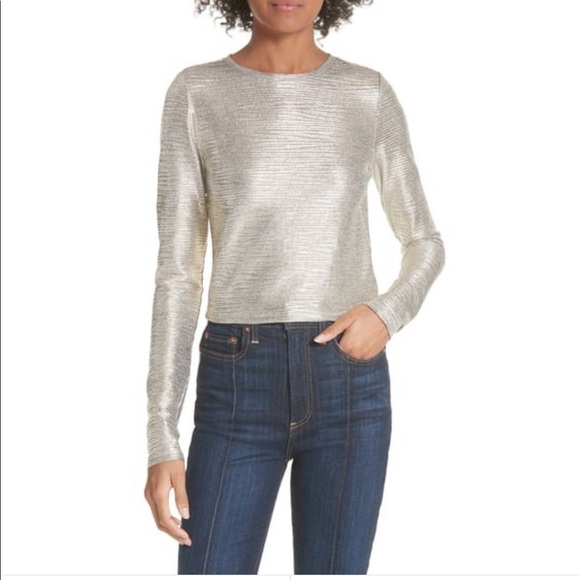 Fitted metallic Alice and Oliva top - Picture 1 of 1